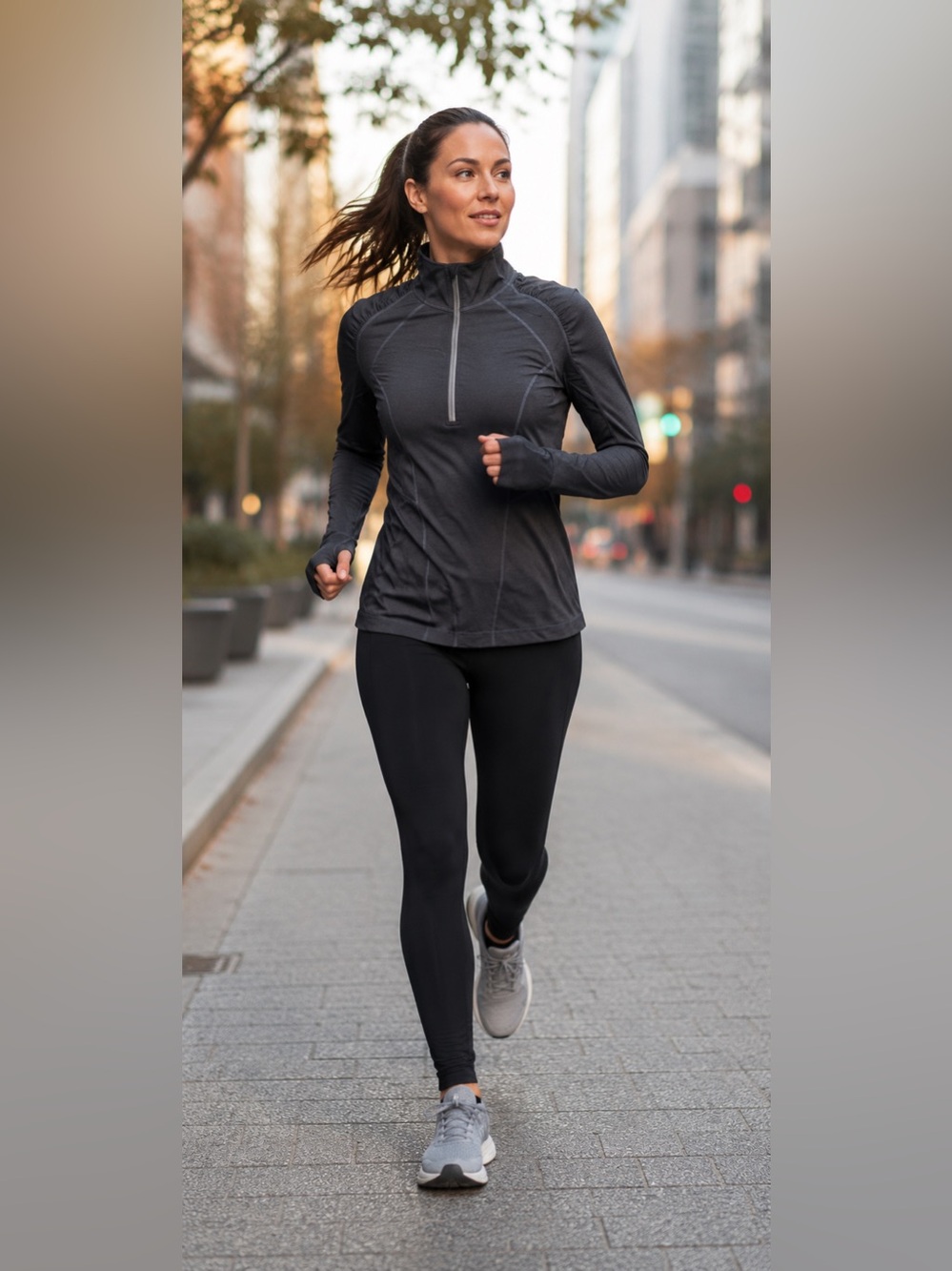 Zella Long Sleeve Top QUARTER ZIP RUNNING TOP XS
